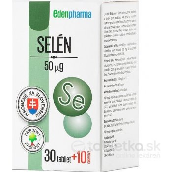 EdenPharma SELÉN 50 μg 40 tabliet