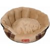 Verk 19505 Posteľ pre psa alebo mačku, okrúhla, 55 x 23 cm, hnedá