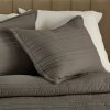 Eurofirany Obliečka na vankúš TARA s lemom, tmavobežová tmavobéžová Polyester 50x70 cm