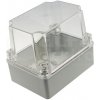 Pawbol Hlboká montážna krabica na povrch 150x110x140 IP65 transparentná sivá S-BOX 316H-P