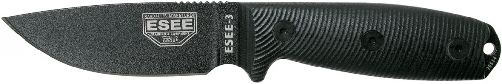 ESEE Knives Model 3 Blade 3D G10 survival knife 3PMB-001 sheath + belt clip 3PMB-0