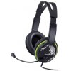 GENIUS sluchátka s mikrofonem HS-400A, černozelená, + redukce na Single Jack 31710031400
