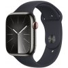 Apple Watch Series 9, Cellular, 45mm, Graphite Stainless Steel, Midnight Band - M/L (MRMW3QC/A)