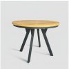 Femix Rozkladací jedálenský stôl CENTRO 100-140 x 77 cm dub craft čierna