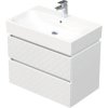 Skrinka do kúpeľne s umývadlom Intedoor STORM 3D biela matná 75 x 66 x 46,5 cm STORM 3D 75 2Z B073