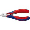KNIPEX Kliešte na rezanie elektroniky s okrúhlou hlavou a fazou 115mm KNIPEX