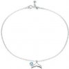 For Silver Retiazka na nohu plutva - STRIEBRO 925