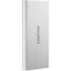 CANYON powerbanka PB-106W, 10000mAh Li-poly, Input 5V/2A (Micro-USB/USB-C), Output 5V/2.1A (2xUSB-A), biela (CNE-CPB1006W)