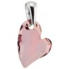 iŠPERKY Strieborný prívesok srdiečko Swarovski ID|108345