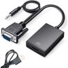 Verk Kabelový převodník vga-hdmi full hd d-sub adaptér s 3,5 jackem a usb
