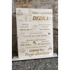 Tabuľka pre najlepšieho dedka 7 - 40 cm - text na želanie 9682