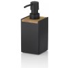 KELA Dávkovač mydla Cube polyresin čierna 300 ml KL-23689