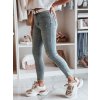 Dámske džínsy skinny s opaskom ICONON Dstreet UY2465 Farba: modrá - svetlo, Veľkosť: 28
