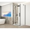 Gelco TRINITY BLACK štvorcová sprchová zástena 100x100cm,Číre sklo,Krídlové dvere,otv.Ľavé SPH GT5610-10CL-B