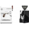 Ascaso Steel DUO PID PLUS, White&Wood + Eureka Mignon Classico, CR black