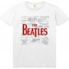The Beatles tričko Titles & Logos Biela XXL
