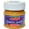 Metalická farba na textil Pentart 50 ml - zlatá