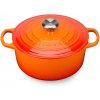 Le Creuset - Liatinový hrniec okrúhly s pokrievkou 20cm/2,4l oranžový