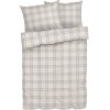 Livarno home Posteľná bielizeň zo saténového mikrovlákna, 200 x 220 cm, (károvaná) (100392767)