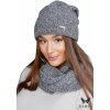 Dámsky set čiapky a šálu PENE sivý - Kamea 54/60