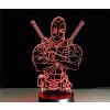 Beling 3D lampa, Deadpool 2, 7 farebná S493
