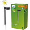 Philips 8720169265646 Outdoor solar Vynce solárne zapichovacie svietidlo/stĺpik LED 1,5W/200lm 2700K IP44 čierna