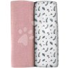 Textilné plienky z bavlneného mušelínu Bolte 2 Swadlles 120 cm Beaba Old Pink/Floral Campaign sada 2 kusov od 0 mes