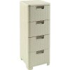 Curver Style skrinka 4 x 14 l biela
