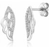 SOFIA strieborné náušnice krídla so zirkónmi ANSE141060CZ2