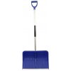 Odhŕňač na sneh plastový 50 cm x 40 cm s hliníkovou násadou, modrý, XL-TOOLS