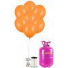 HeliumKing Hélium párty set s oranžovými balónikmi 20 ks
