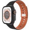Magnetický remienok FIXED Silicone Magnetic Strap pre Apple Watch 44/45/46/49mm, čierny