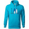Paddleboard set - Mikina pánska Cape s kapucňou - L ( Svetlý tyrkys )