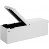 ZahradnyNabytok.org - Úložná lavica s výklopným vekom 115x38x38 cm - biela