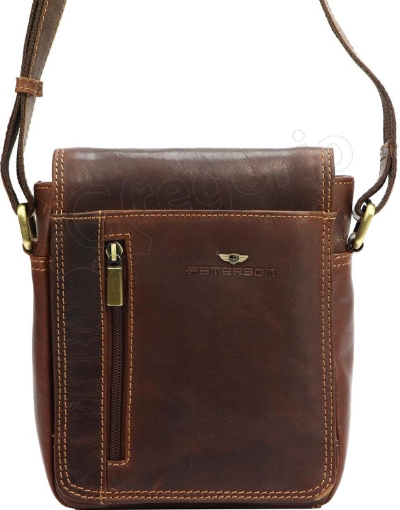 Peterson pánské crossbody PTN TB-7032-COM koňaková