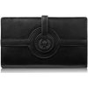 Paolo Peruzzi Dámska veľká kožená peňaženka vintage | čierna T-134-BL
