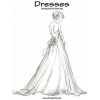 Dresses Coloring Book for Grown-Ups 1 (Nick Snels)(Brožovaná)