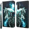 Peňaženkové 3D puzdro na Galaxy A55 5G - Vlk