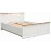BRW Manželská posteľ 160x200 FRIJA LOZ/160 sosna andersen biela/dub artisan drevo 168 cm x 95 cm x 208 cm