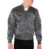 Alpha Industries MA-1 Air Force Battlewash zimná bunda Farba: šedá, Veľkosť: S