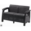 Keter Corfu love seat dvousedačka grafitová 258973