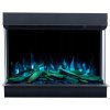 Vstavaný krb s funkciou elektrického vykurovania Aflamo čierny 1500 W 80 x 65 x 35 cm
