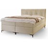 Čalúnená boxspring posteľ DEANAS - béžová Rozmer: 180x200