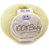 Priadza 100% BABY 50g, svetlo žltá - odtieň 091