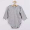 Dojčenské body celorozopínacie New Baby Classic II sivé Sivá 74 (6-9m)