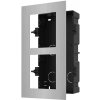 Hikvision DS-KD-ACF2/S - Zápustná inštalačná krabička s rámčekom pre 2 moduly, nerez, 2.gen. 2011-084