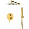 Invena Sprchová souprava s dešťovou sprchou Glamour, zlatá BS-02-0K9-V