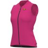 Letný cyklistický dámsky dres bez rukávov Alé Cycling Solid Color Block Lady ružový L