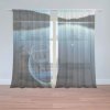 Sablio Záclony Loďka na jazere: 2ks 150x250cm