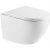 kielle Oudee - Závesné WC so doskou Softclose, Vortex Rimless+, biela 30102010-SET1
